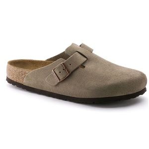 Birkenstock’s Boston Taupe Suede